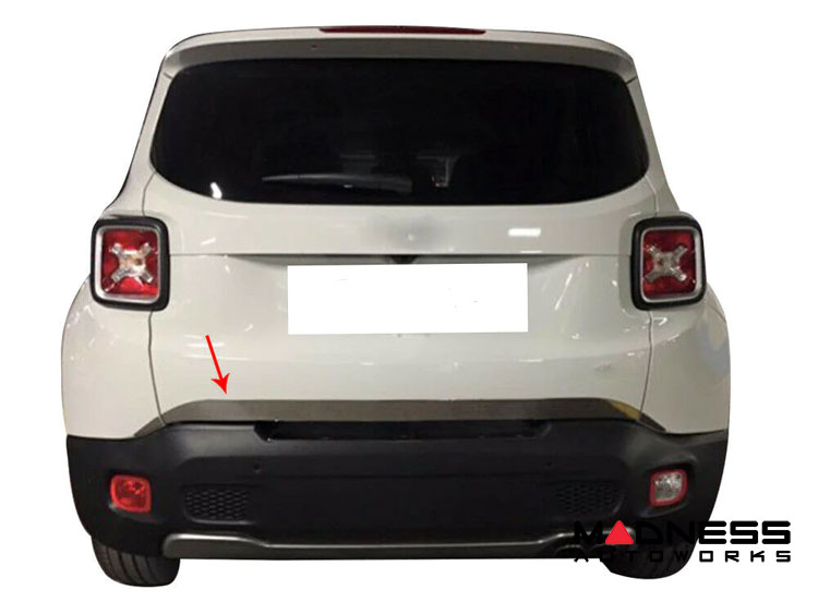 Jeep Renegade Lower Tailgate Trim - Black Chrome